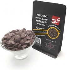 Горький шоколад Purocao (Пуракао) GLF 70% (39/41) пакет 200 гр