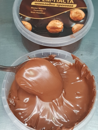 Шоколадно-ореховая крем-паста Caravella Gran Hazelnut (лесной орех 12%), банка 500 гр фото 2