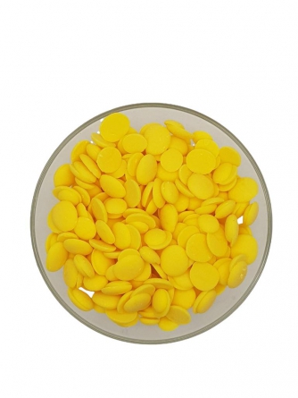 Лауриновая кондитерская глазурь желтая со вкусом лимона Centramerica Giallo Limone Dischi,, 1 кг фото 1