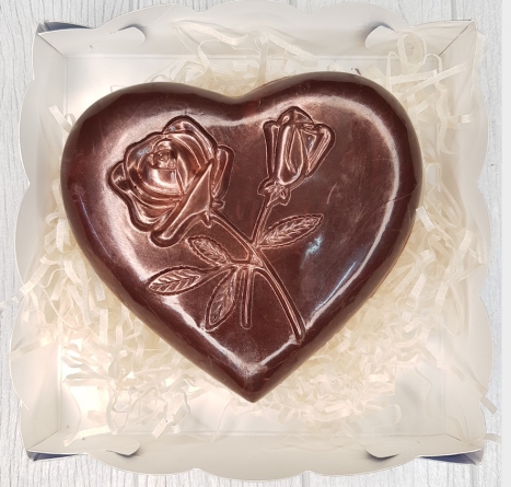 Шоколадное сердце с орехами фото 5