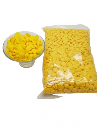 Лауриновая кондитерская глазурь желтая со вкусом лимона Centramerica Giallo Limone Dischi,, 1 кг фото 2