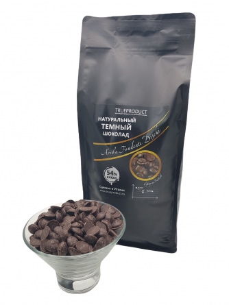 Темный шоколад Ariba Fondente Dischi 54% в форме дисков, 2 кг фото 1