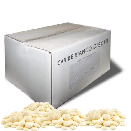 Глазурь белая Caribe Bianco Dischi диски, коробка 20 кг фото 1